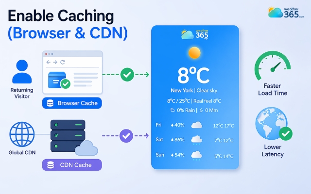 Enable caching is one of the most effective optimizations available