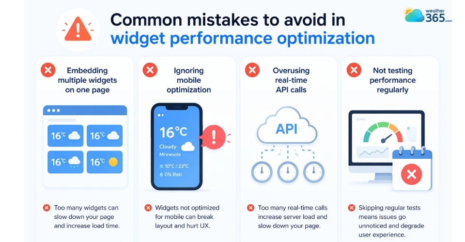 Avoid these mistakes when optimizing widget performance