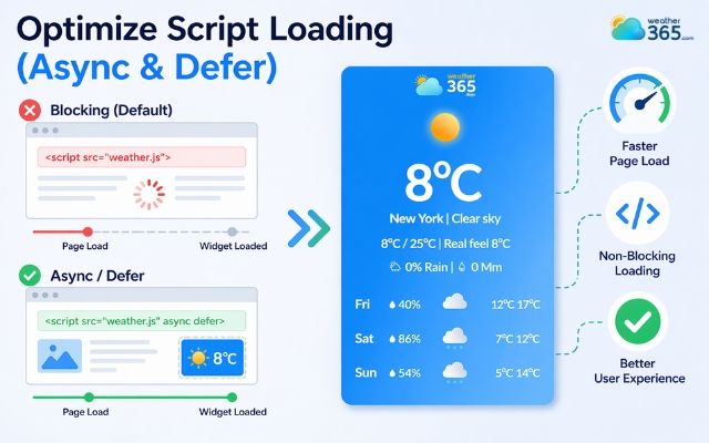 Many widgets load in a way that blocks the page