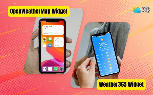 Compare OpenWeatherMap widget vs Weather365 widget