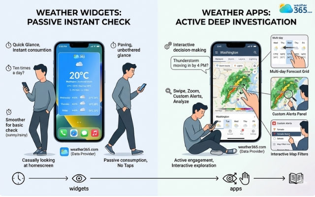  Weather widgets feel more convenient
