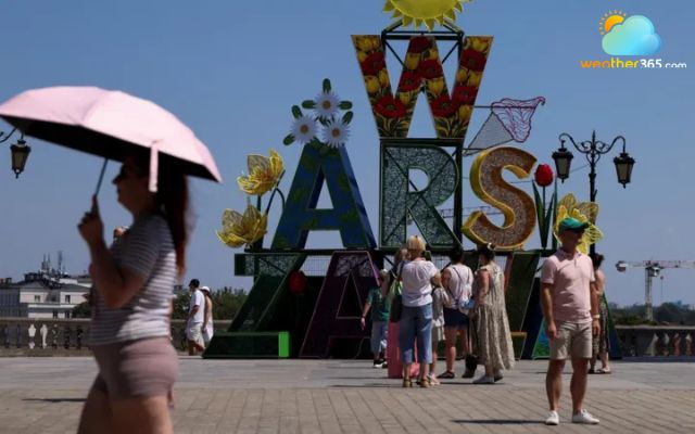 Poland temperature hits 40.5C on Sunday