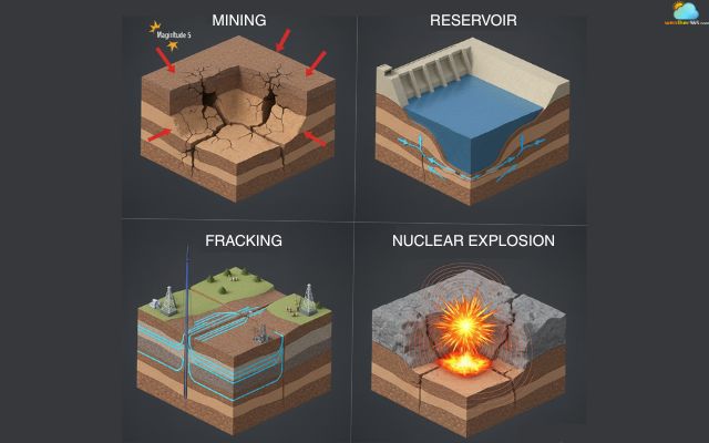 Humans’ activities also contribute to the formation of earthquakes