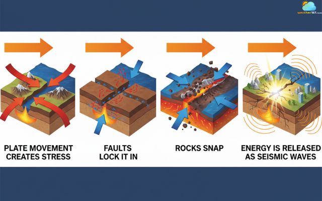 What causes an earthquake to happen?