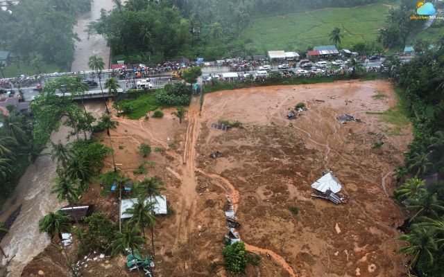 An earthquake can cause serious landslides 