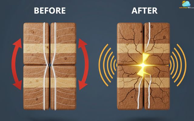Why do we feel shaking on the surface during the earthquake?
