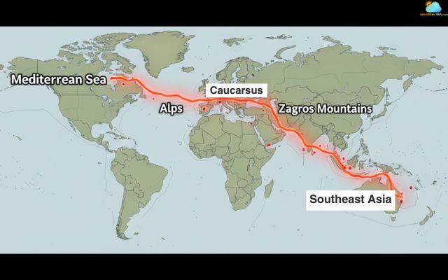 The Alpide belt is responsible for 17% of the world’s largest earthquakes